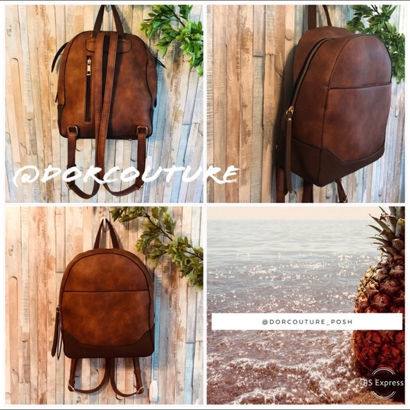 Backpack Purse Brown main image 4